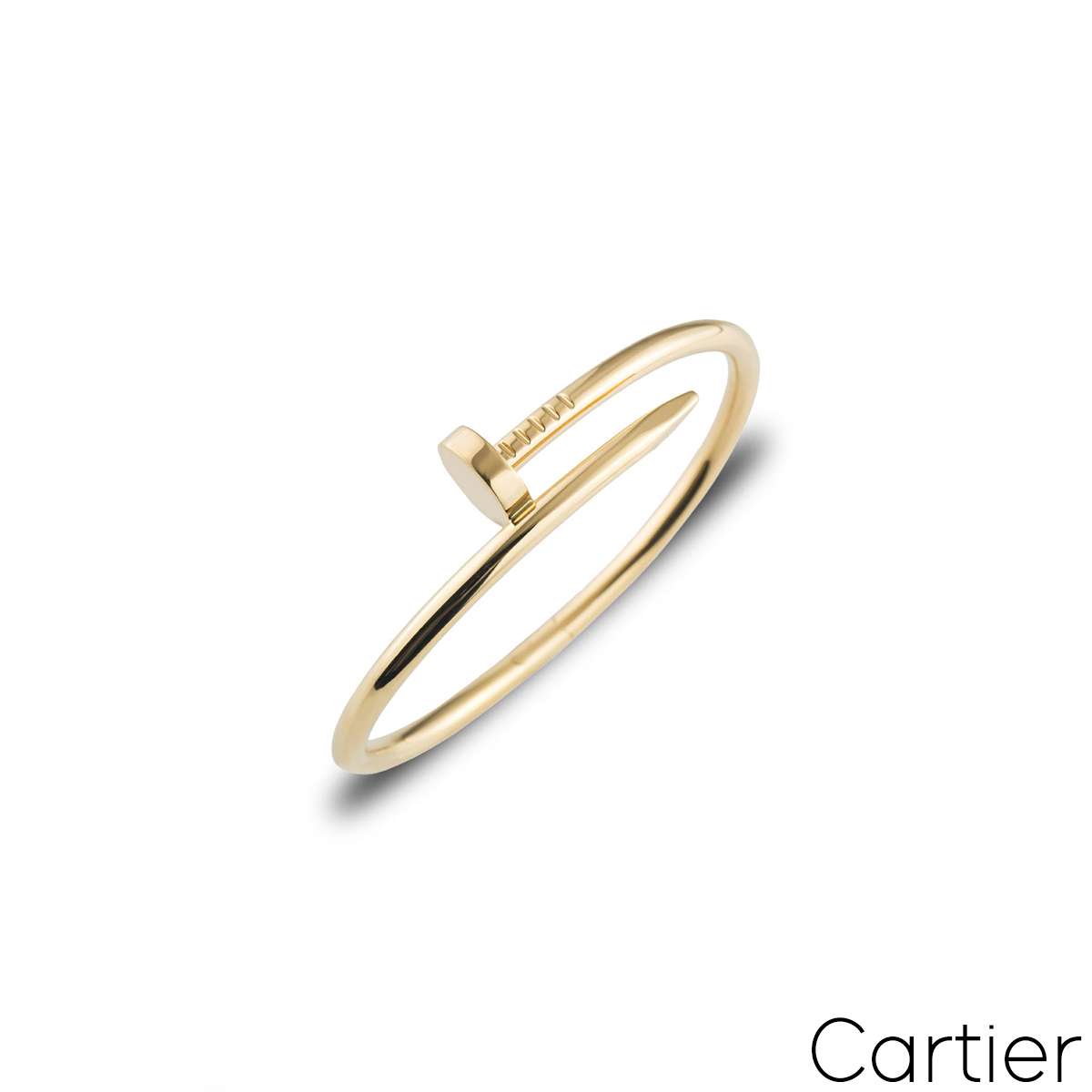 Cartier Yellow Gold Plain Juste Un Clou Bracelet Size 15 B6037815